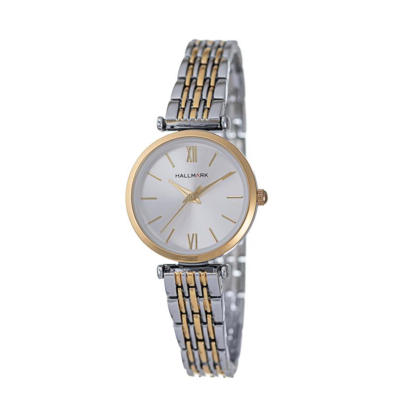 Hallmark Ladies’ Two-Tone Watch with Silver Dial
