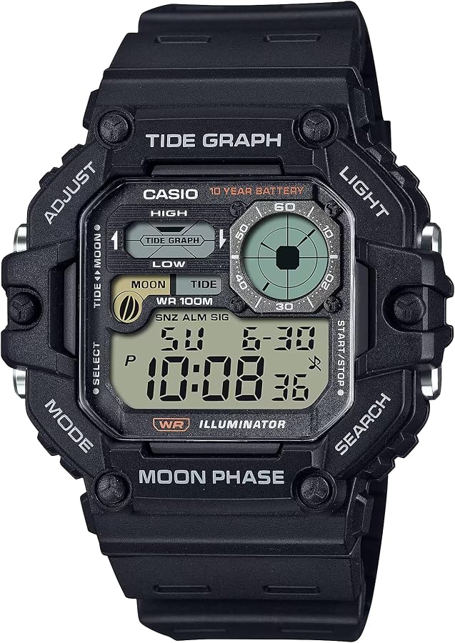 Casio tide graph moon phase