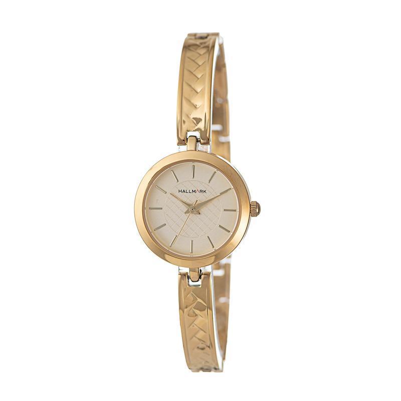 Hallmark ladies champaign bangle watch