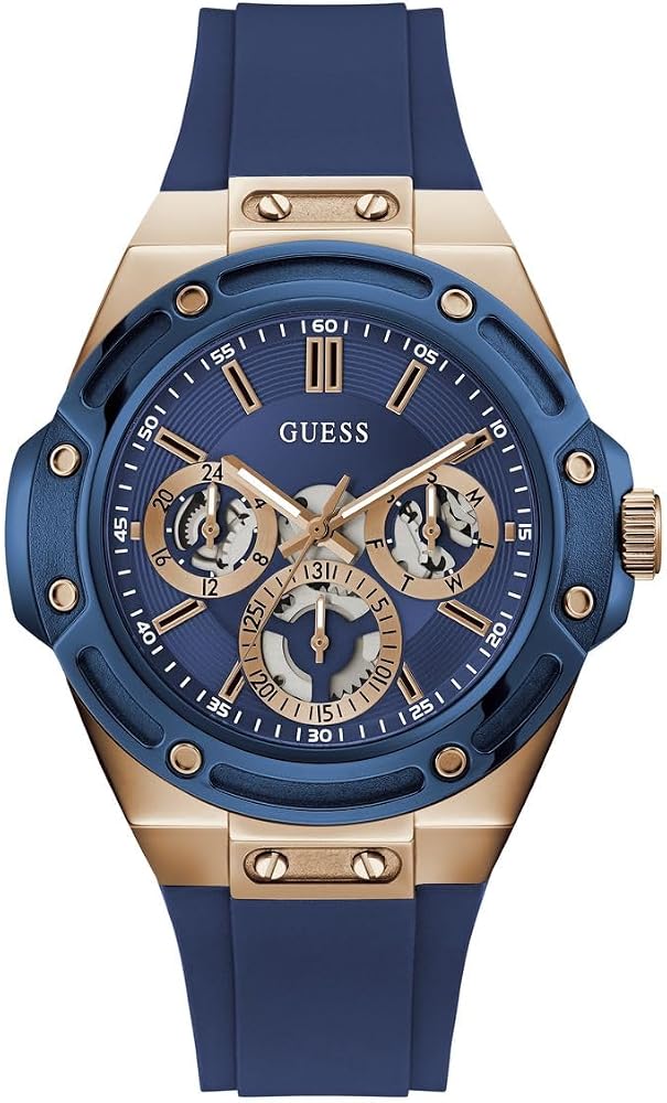 Guess carver silicone and rose Chronograph