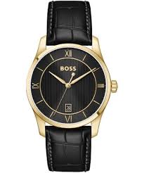 Boss principle prestige black leather