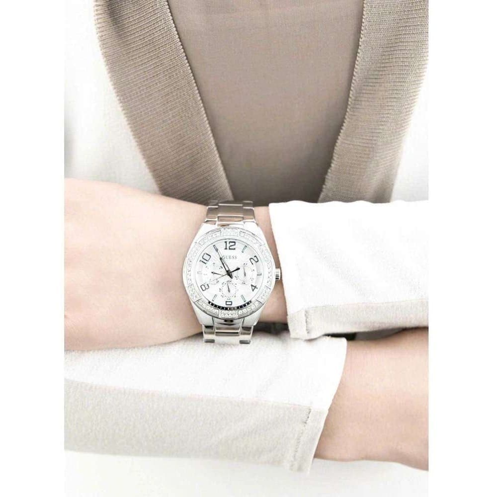 Guess Luna Silver Watch