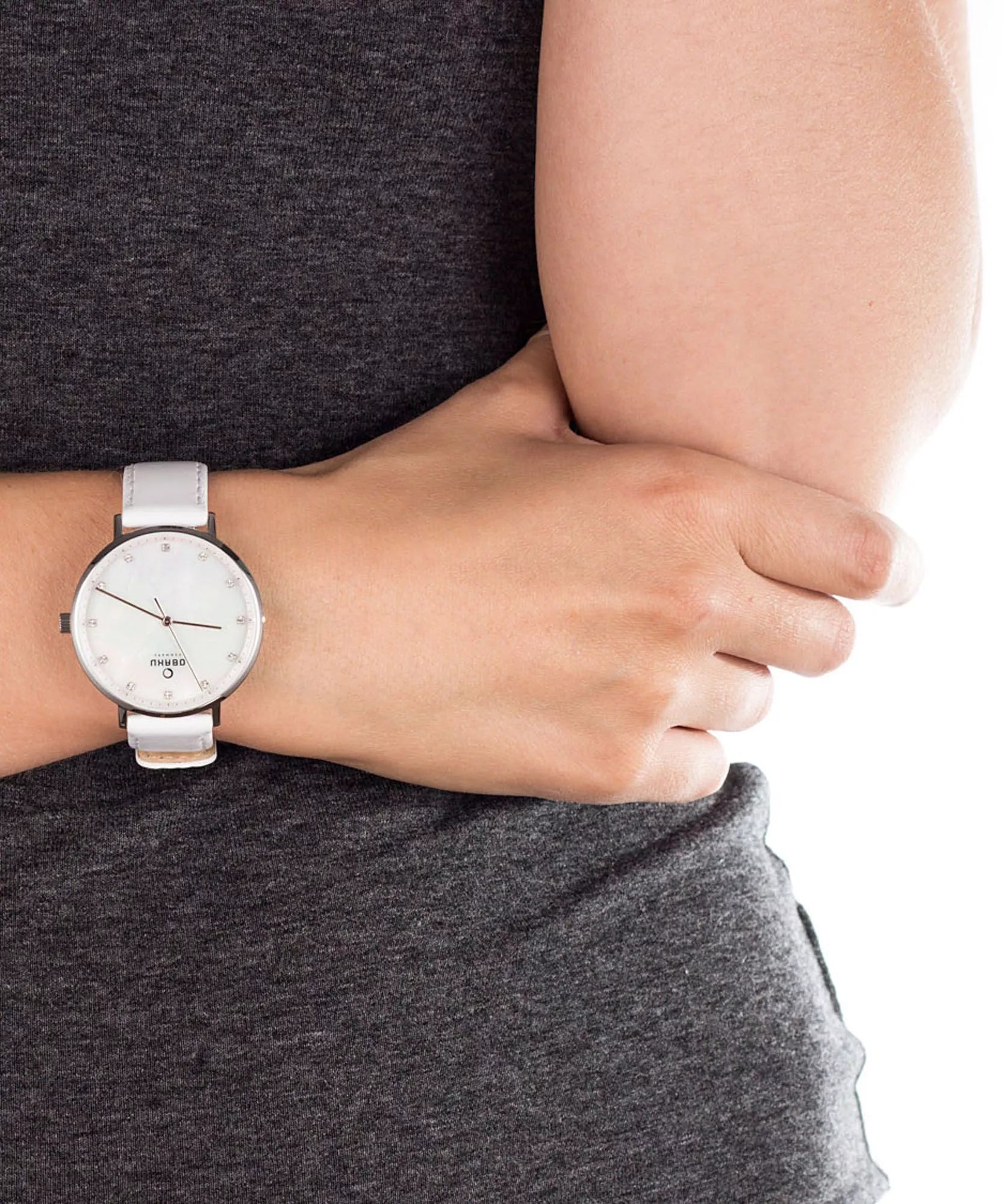Obaku Classic White Leather