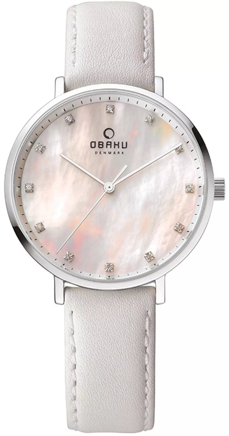 Obaku Classic White Leather